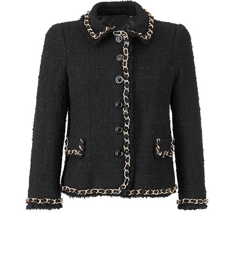 jacke chanel stil schwarz|Jacken von CHANEL Pre.